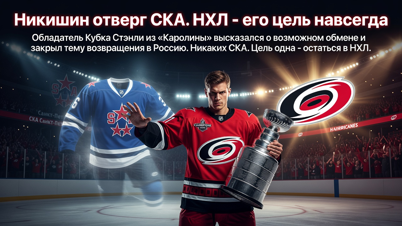 Никишин отверг СКА. НХЛ - его цель навсегда