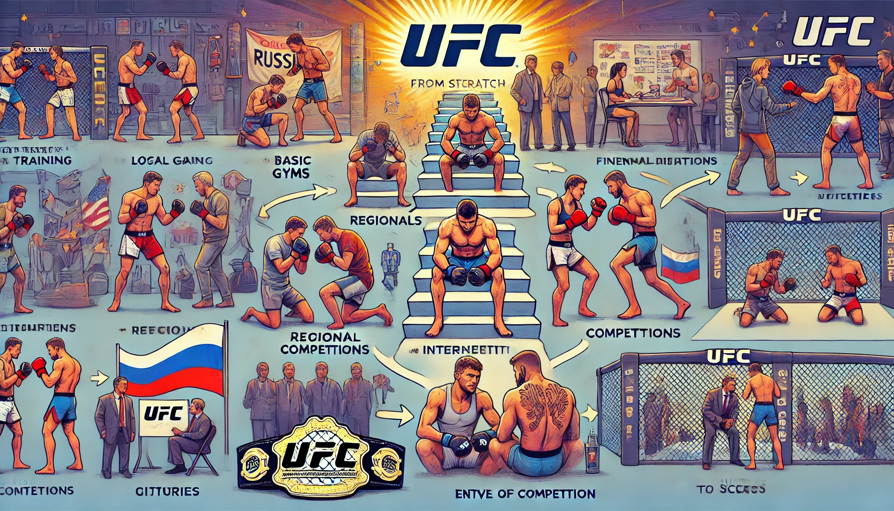 Как попасть в UFC из России с нуля: этапы, секреты, какие могут быть проблемы